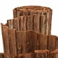 vidaXL Φράχτης από φλοιό δέντρου 400 x 125cm Φλοιός Καφέ