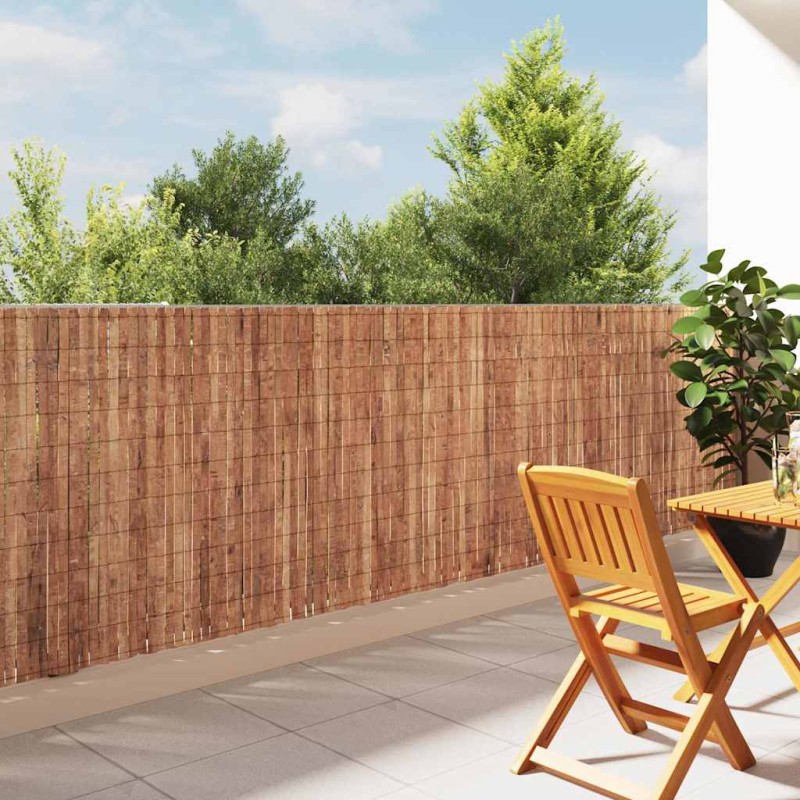 vidaXL Φράχτης από φλοιό δέντρου 400 x 125cm Φλοιός Καφέ