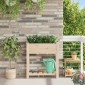 vidaXL Γλάστρα Κήπου Μπεζ 71 x 37 x 76,5 εκ Στερεό Ξύλο Πεύκου