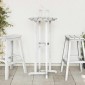 vidaXL Τραπέζι μπαρ Λευκό 55 x 55 x 107 cm Πολυαιθυλένιο