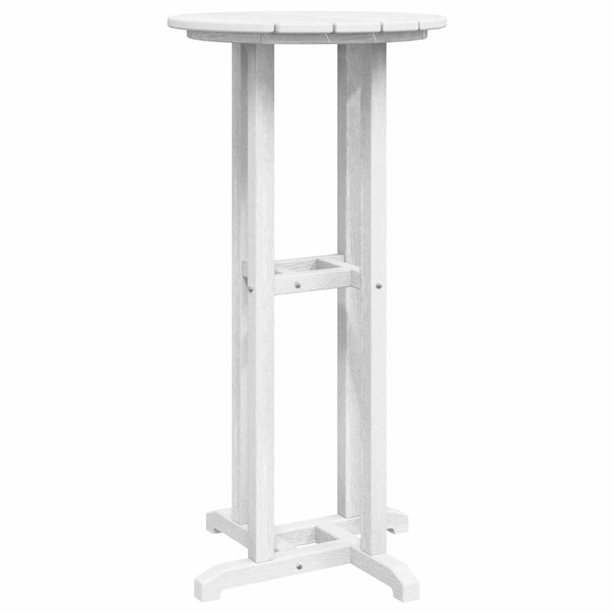 vidaXL Τραπέζι μπαρ Λευκό 55 x 55 x 107 cm Πολυαιθυλένιο