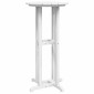 vidaXL Τραπέζι μπαρ Λευκό 55 x 55 x 107 cm Πολυαιθυλένιο