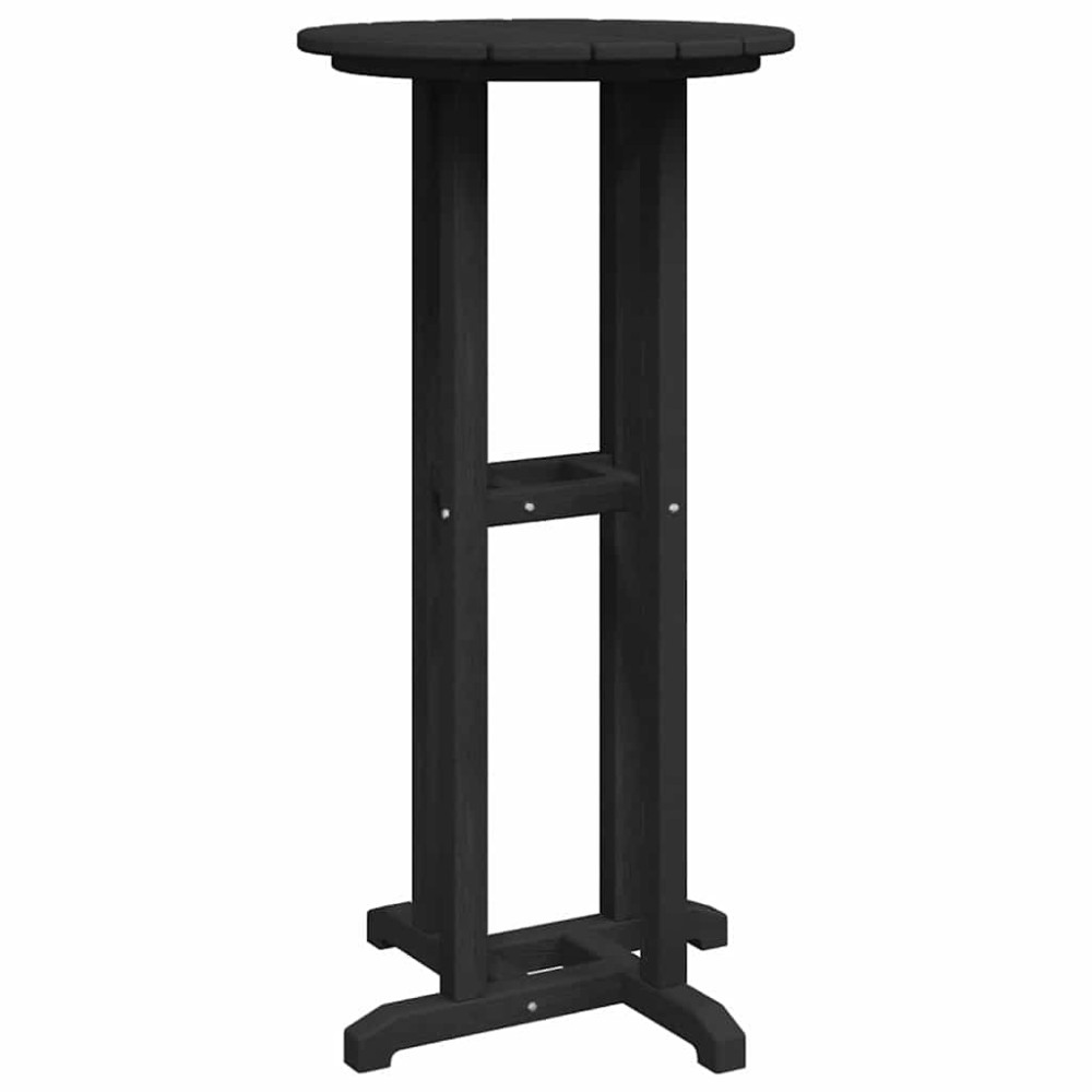 vidaXL Τραπέζι μπαρ Μαύρο 55 x 55 x 107 cm Πολυαιθυλένιο
