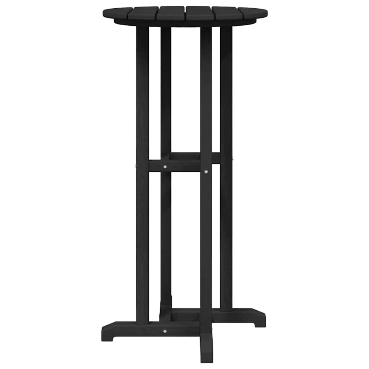 vidaXL Τραπέζι μπαρ Μαύρο 55 x 55 x 107 cm Πολυαιθυλένιο