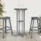 vidaXL Τραπέζι μπαρ Ανοιχτό γκρι 55 x 55 x 107 cm Πολυαιθυλένιο