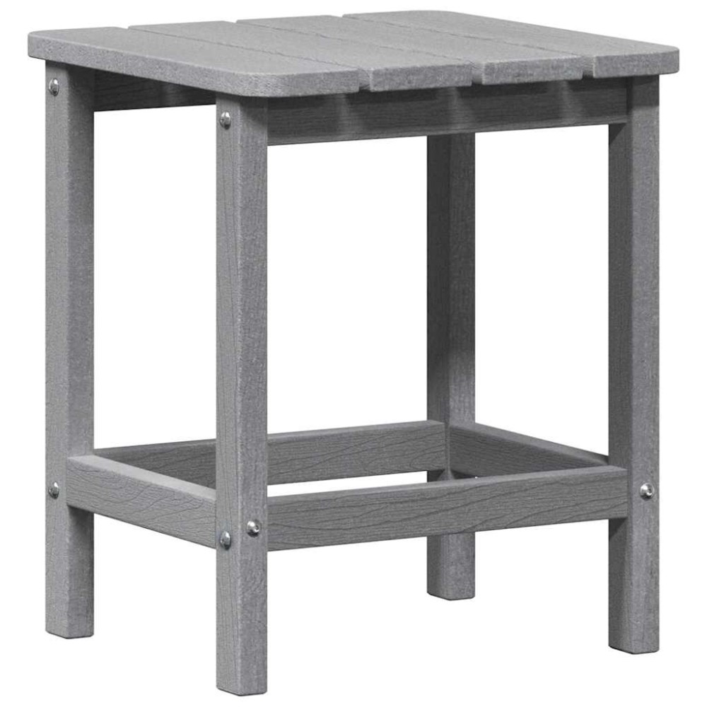 vidaXL Τραπεζάκι Πλευράς Ανοιχτό γκρι 38 x 38 x 46 εκ. Πολυαιθυλένιο