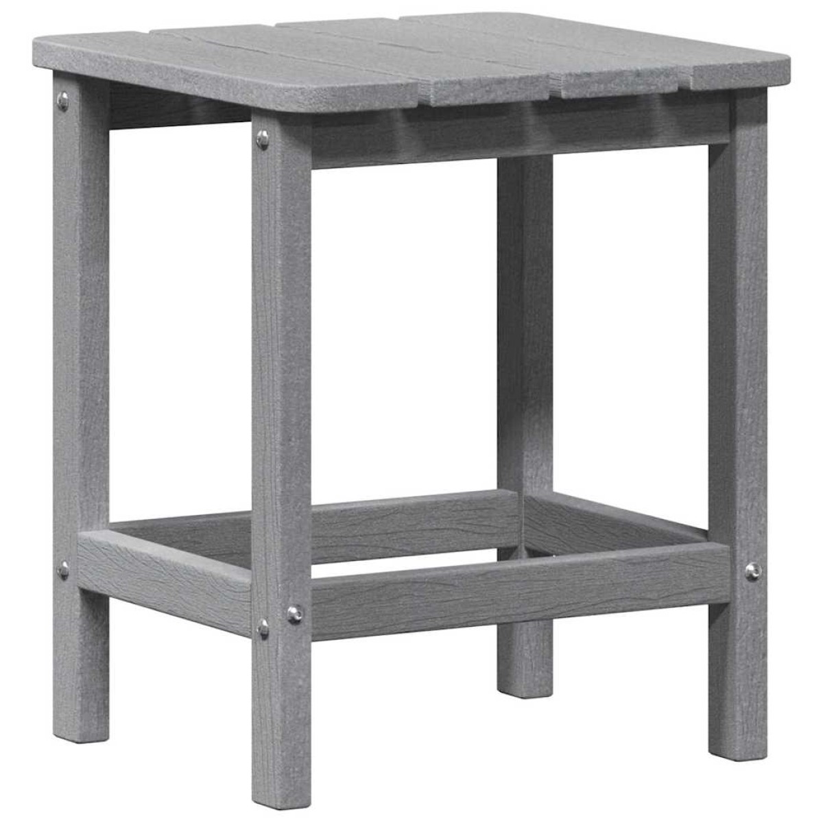 vidaXL Τραπεζάκι Πλευράς Ανοιχτό γκρι 38 x 38 x 46 εκ. Πολυαιθυλένιο