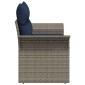 vidaXL Καναπές Κήπου με μαξιλάρι 141 x 62 x 69 εκ. συνθετικό ρατάν