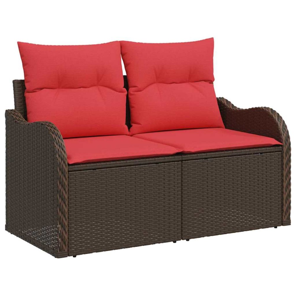 vidaXL Καναπές Κήπου με μαξιλάρι 121 x 62 x 69 εκ. συνθετικό ρατάν