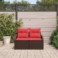 vidaXL Καναπές Κήπου με μαξιλάρι 121 x 62 x 69 εκ. συνθετικό ρατάν