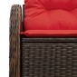 vidaXL Καναπές Κήπου με μαξιλάρι 121 x 62 x 69 εκ. συνθετικό ρατάν