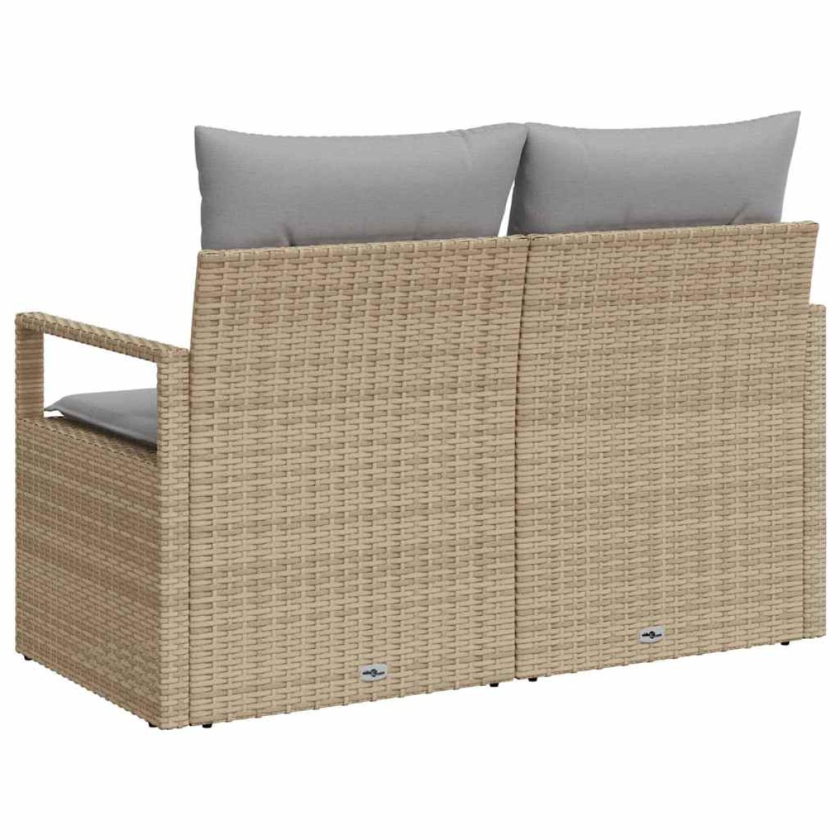 vidaXL Καναπές Κήπου με μαξιλάρι 120 x 62 x 69 εκ συνθετικό ρατάν