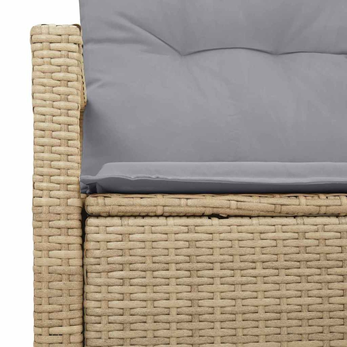 vidaXL Καναπές Κήπου με μαξιλάρι 120 x 62 x 69 εκ συνθετικό ρατάν