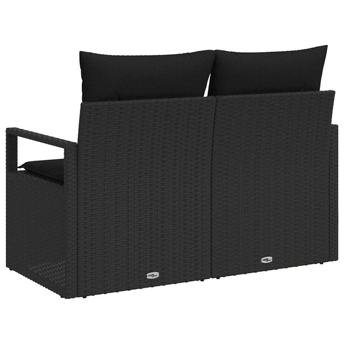 vidaXL Καναπές Κήπου με μαξιλάρι 120 x 62 x 69 εκ συνθετικό ρατάν