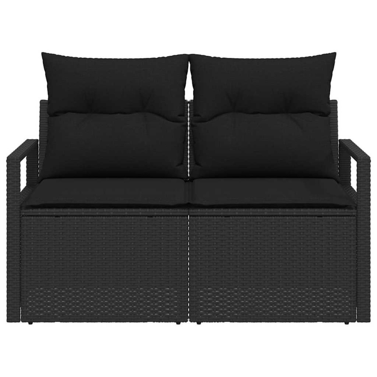 vidaXL Καναπές Κήπου με μαξιλάρι 120 x 62 x 69 εκ συνθετικό ρατάν