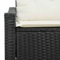 vidaXL Καναπές Κήπου με μαξιλάρι 123 x 62 x 69 εκ συνθετικό ρατάν