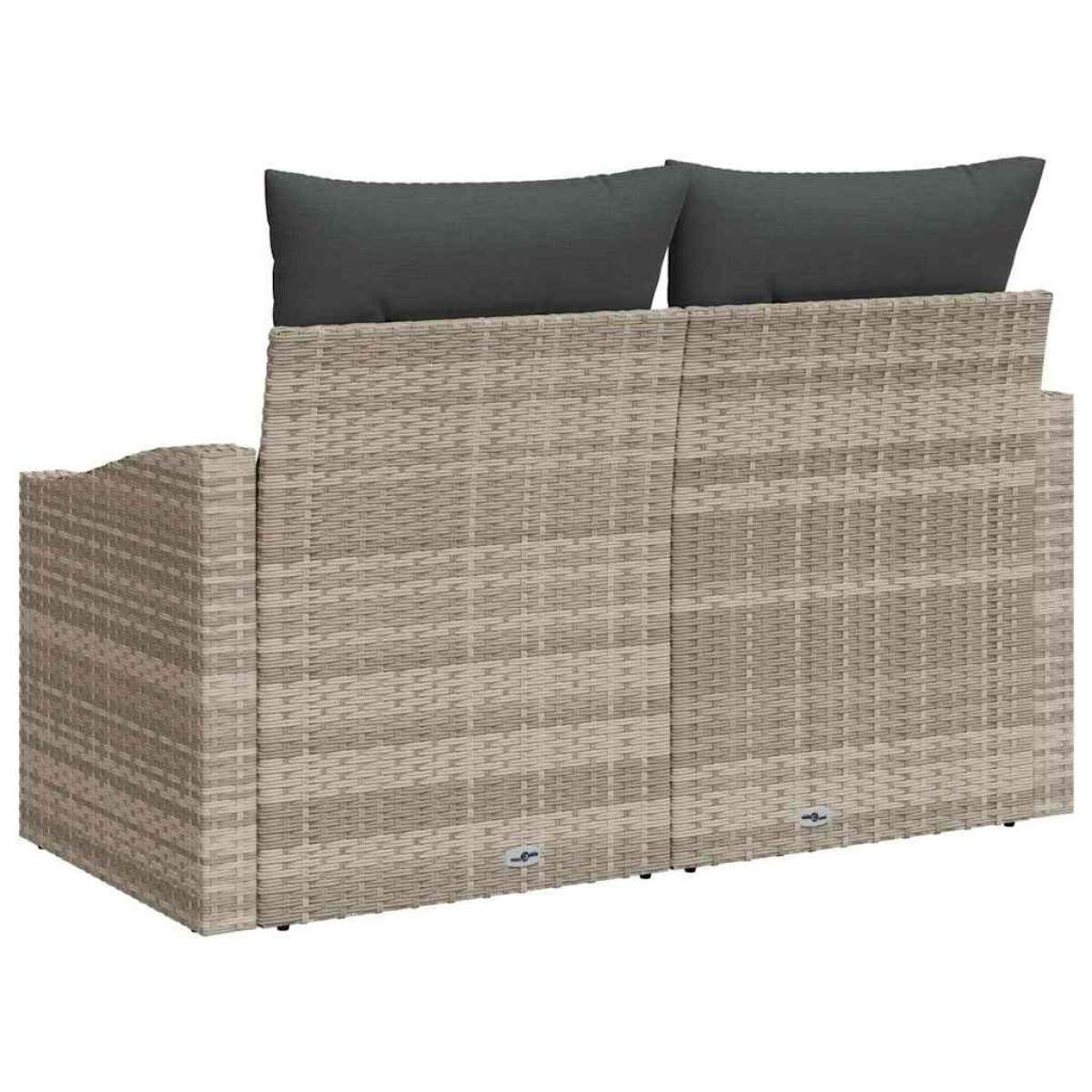 vidaXL Καναπές Κήπου με μαξιλάρι 123 x 62 x 69 εκ συνθετικό ρατάν