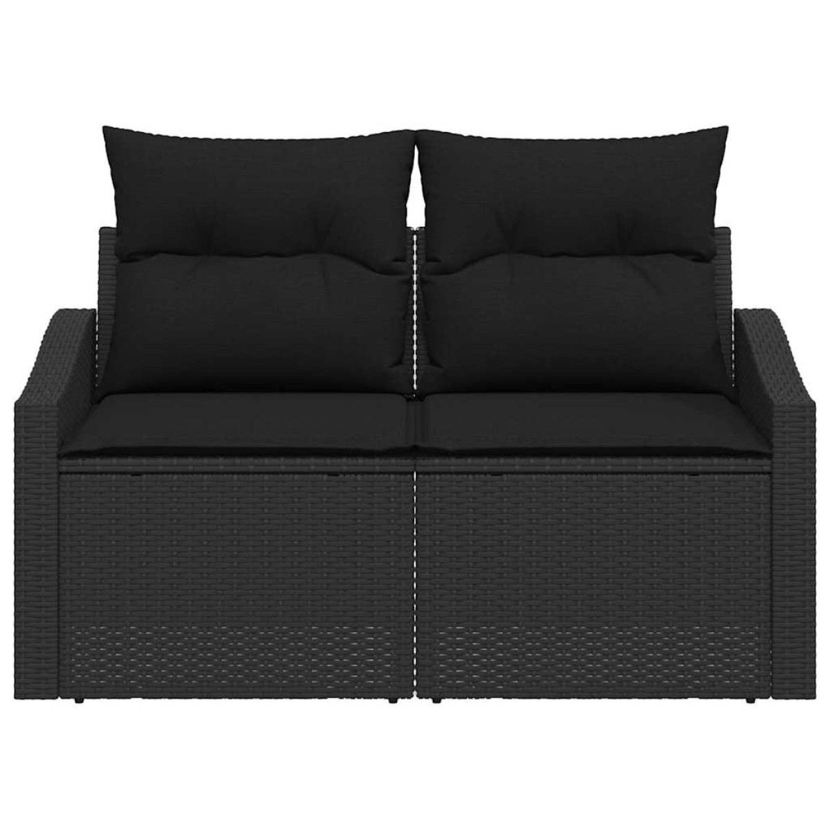 vidaXL Καναπές Κήπου με μαξιλάρι 123 x 62 x 69 εκ συνθετικό ρατάν