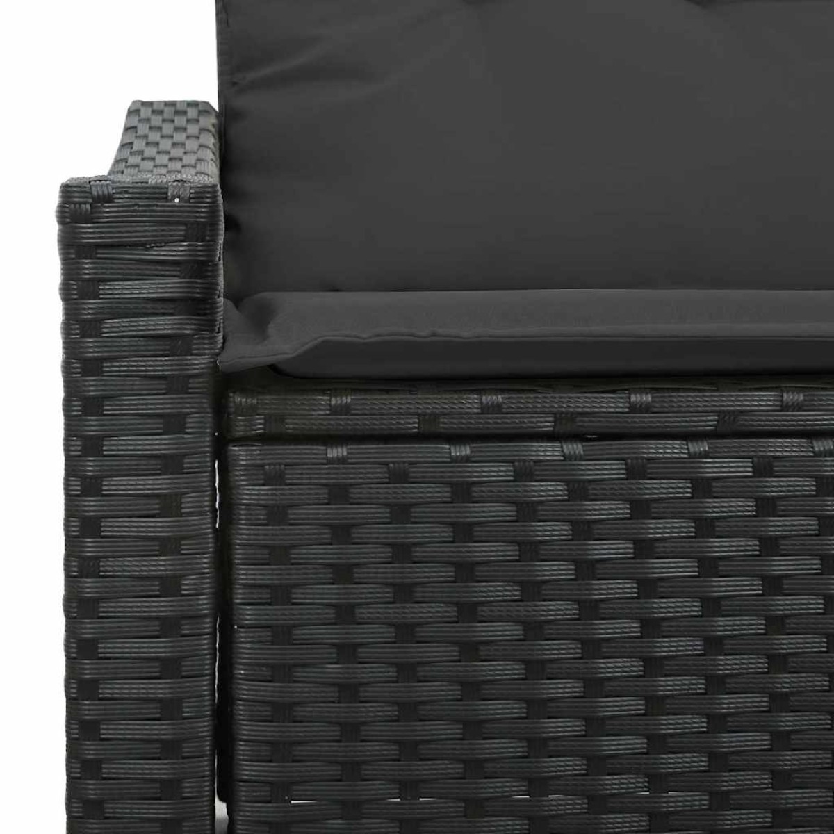 vidaXL Καναπές Κήπου με μαξιλάρι 123 x 62 x 69 εκ συνθετικό ρατάν