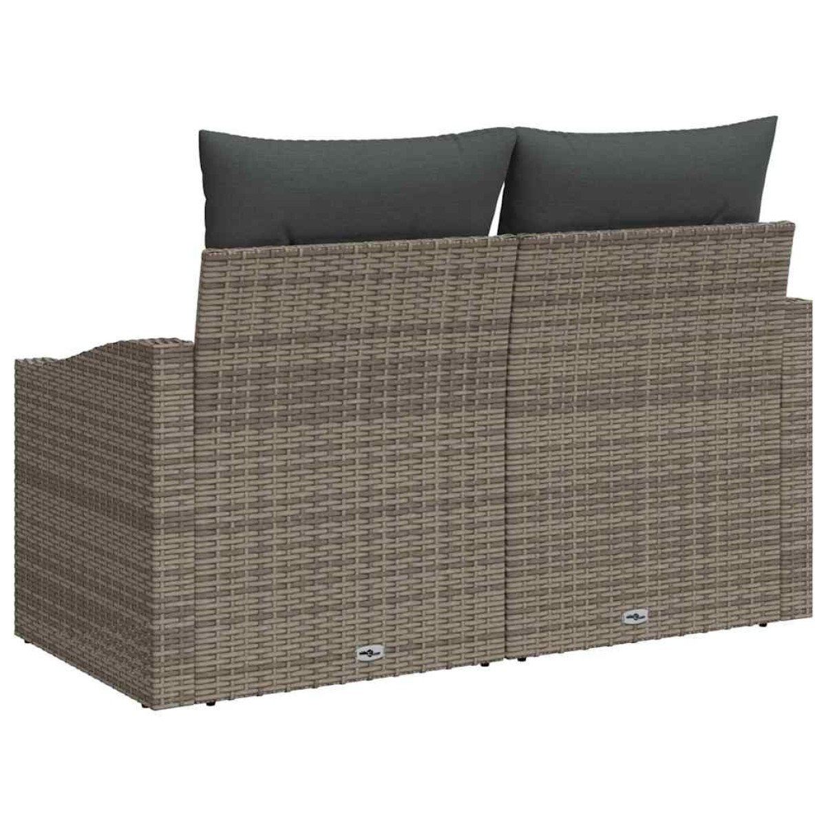 vidaXL Καναπές Κήπου με μαξιλάρι 123 x 62 x 69 εκ συνθετικό ρατάν