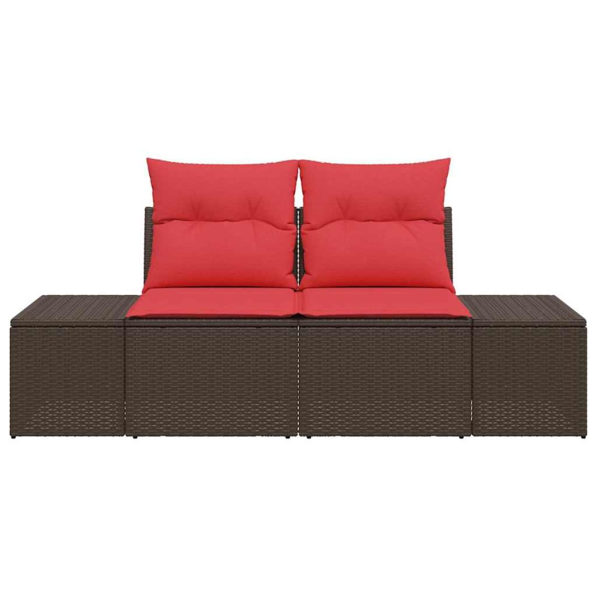 vidaXL Καναπές Κήπου με μαξιλάρι 184 x 62 x 69 εκ. συνθετικό ρατάν