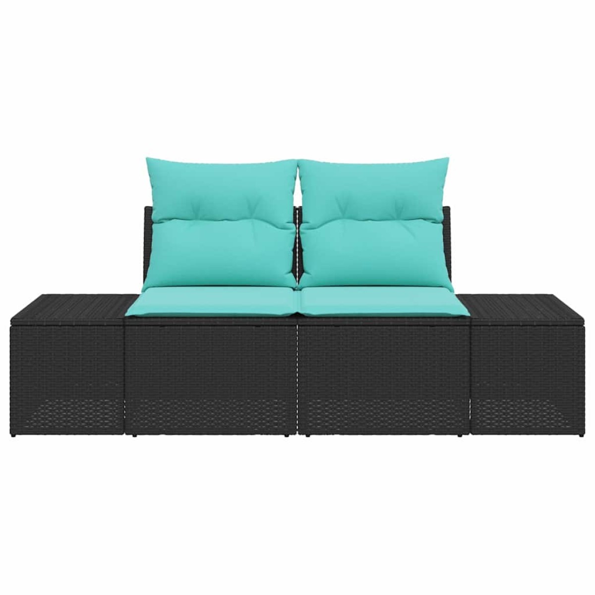 vidaXL Καναπές Κήπου με μαξιλάρι 184 x 62 x 69 εκ. συνθετικό ρατάν