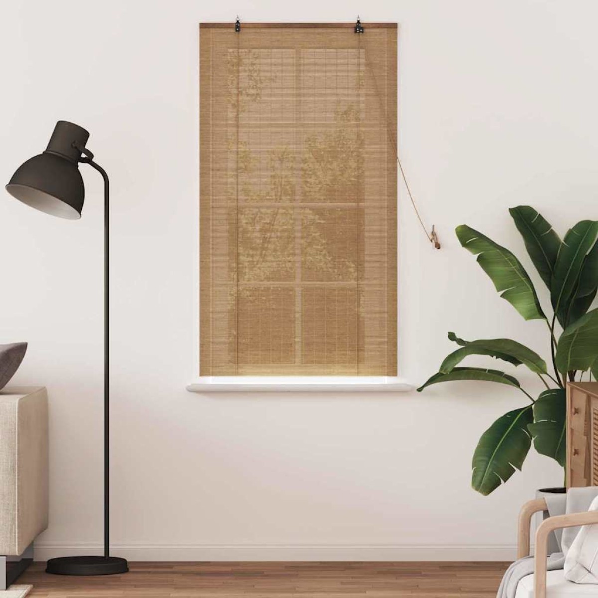 vidaXL Ρόλερ (στόρι) Καφέ 80 x 160 cm Μπαμπού