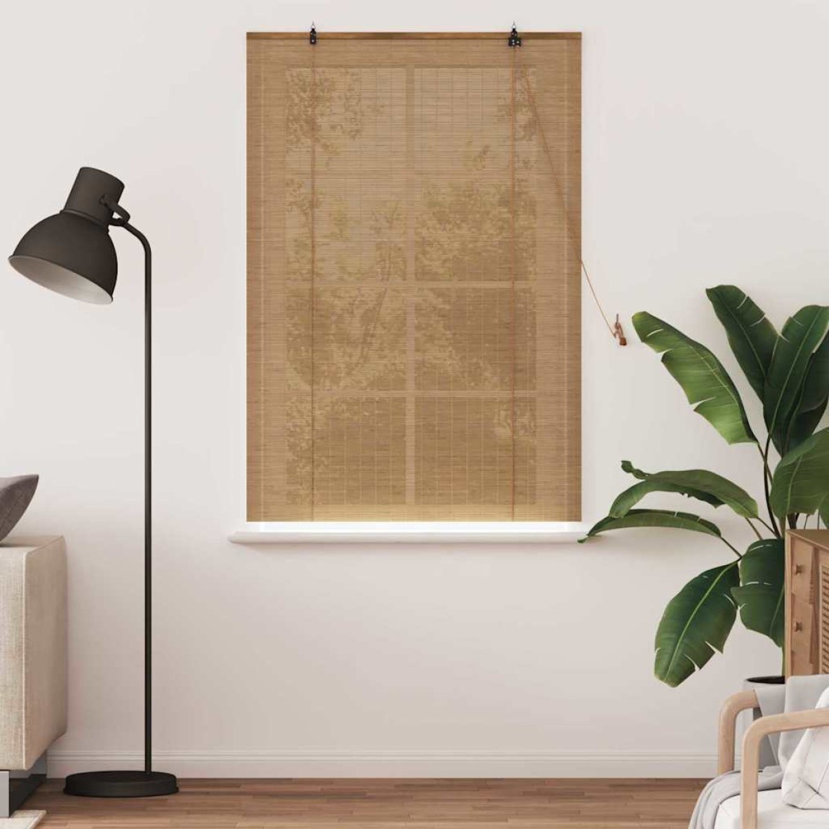 vidaXL Ρόλερ (στόρι) Καφέ 120 x 160 cm Μπαμπού