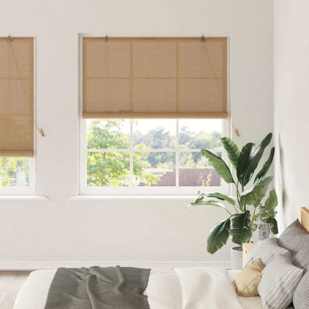 vidaXL Ρόλερ (στόρι) Καφέ 140 x 220 cm Μπαμπού