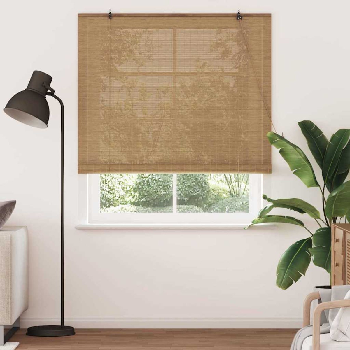 vidaXL Ρόλερ (στόρι) Καφέ 140 x 220 cm Μπαμπού