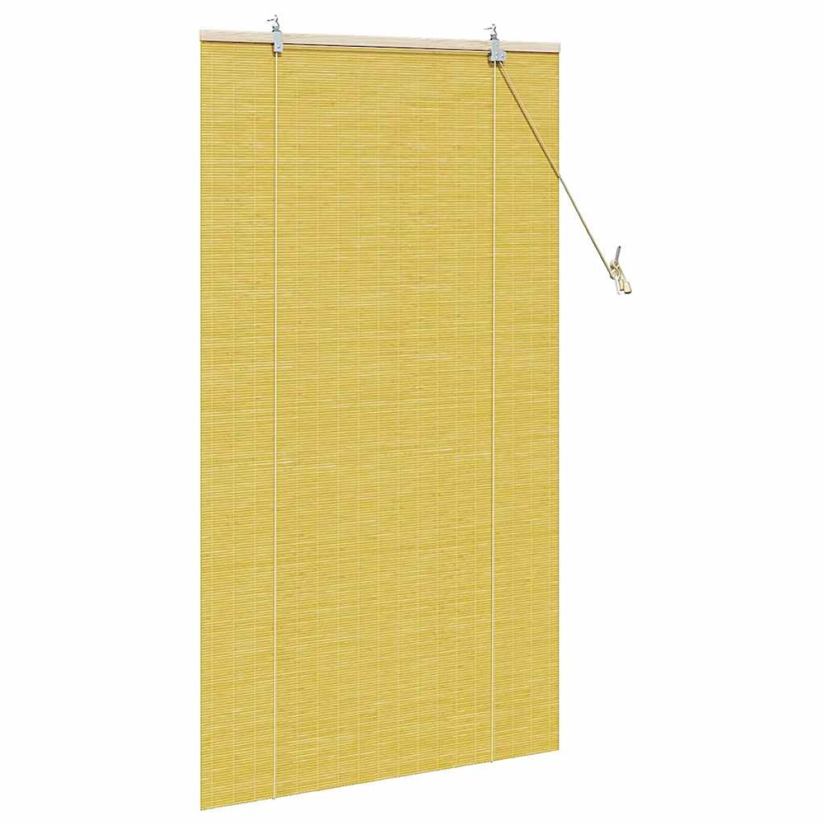 vidaXL Ρόλερ (στόρι) Κίτρινο 80 x 160 cm Μπαμπού