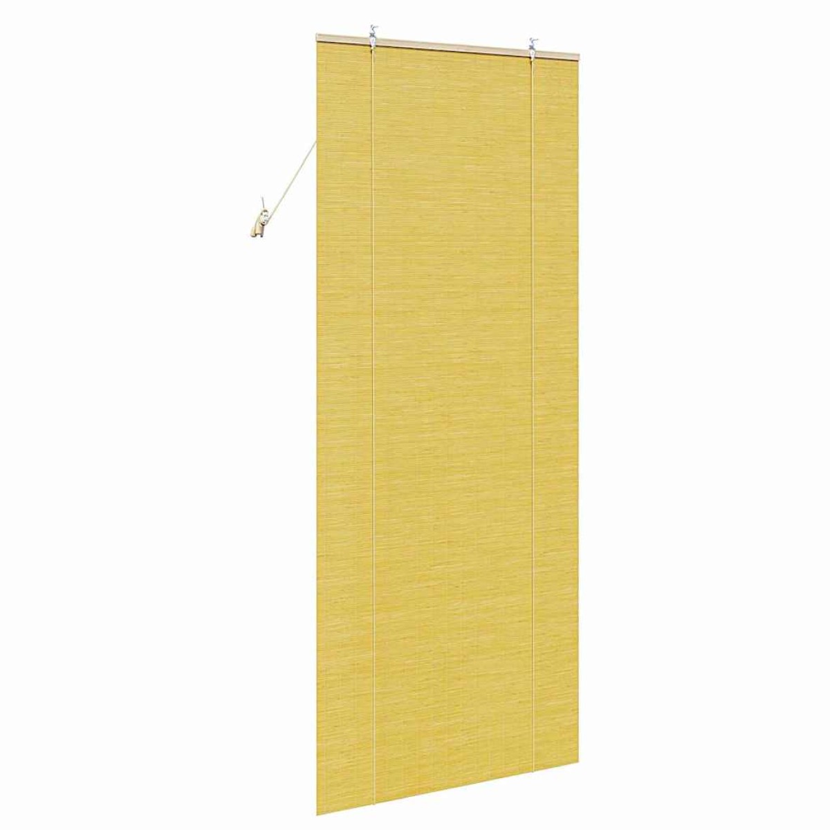 vidaXL Ρόλερ (στόρι) Κίτρινο 80 x 220 cm Μπαμπού