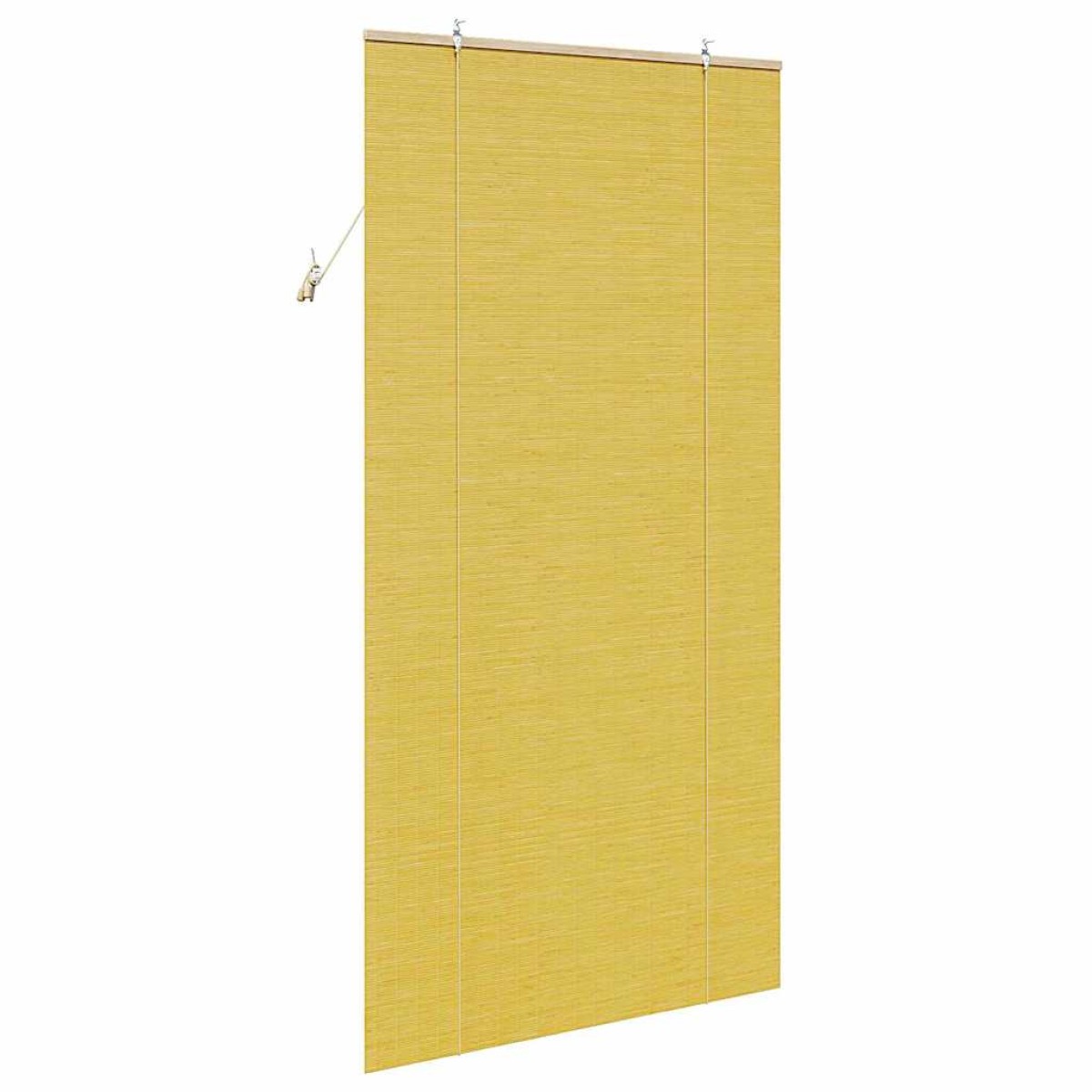 vidaXL Ρόλερ (στόρι) Κίτρινο 110 x 220 cm Μπαμπού