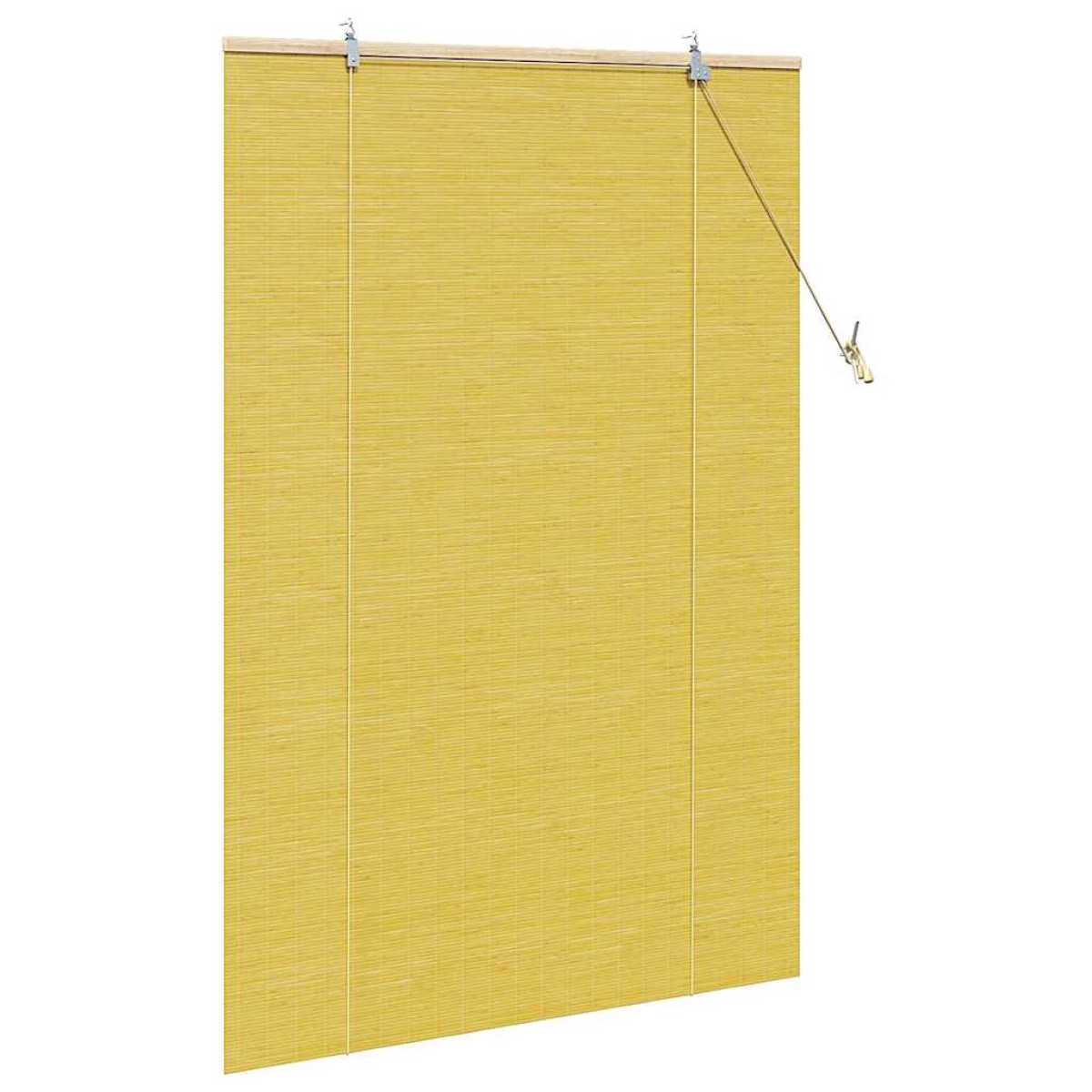 vidaXL Ρόλερ (στόρι) Κίτρινο 120 x 160 cm Μπαμπού