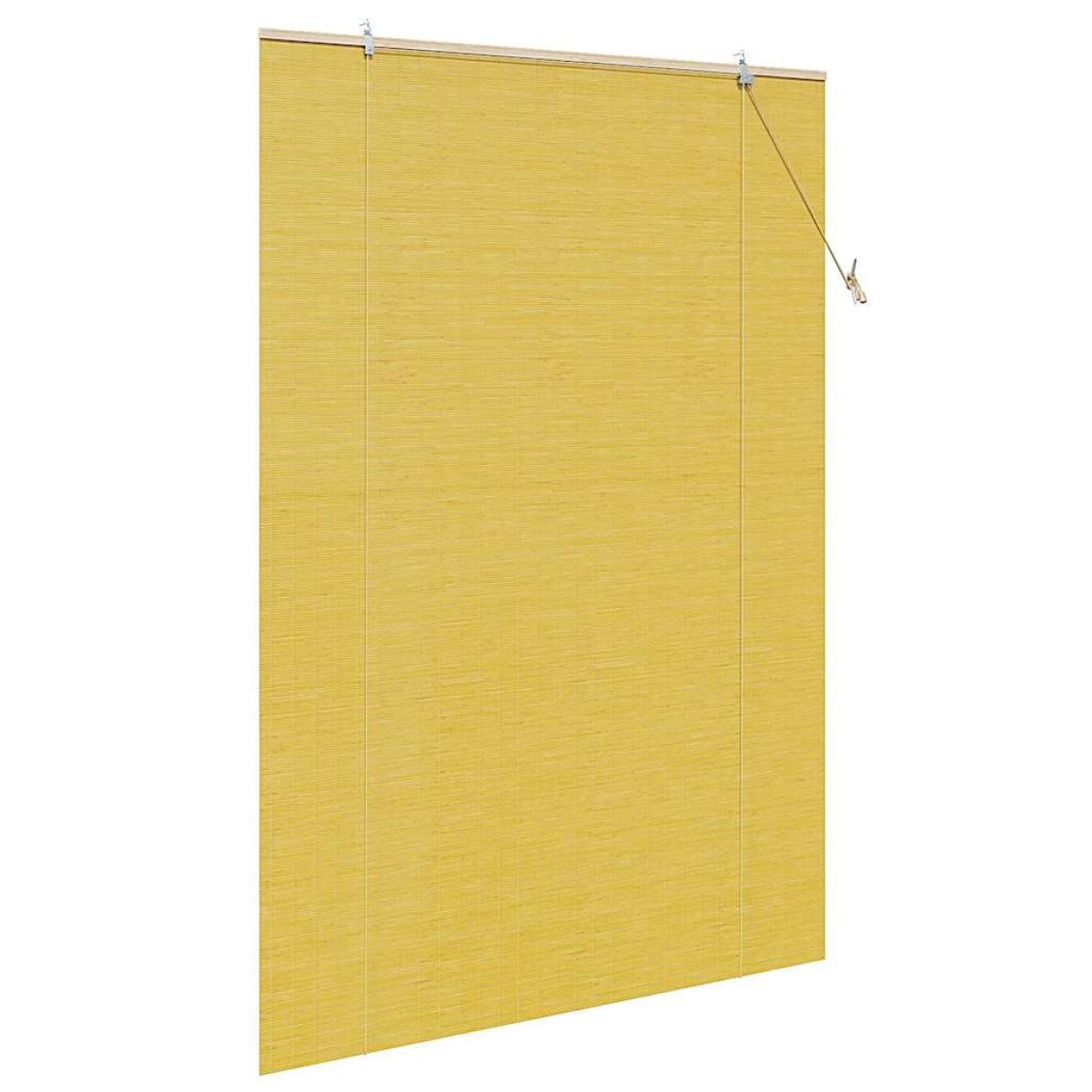 vidaXL Ρόλερ (στόρι) Κίτρινο 140 x 220 cm Μπαμπού