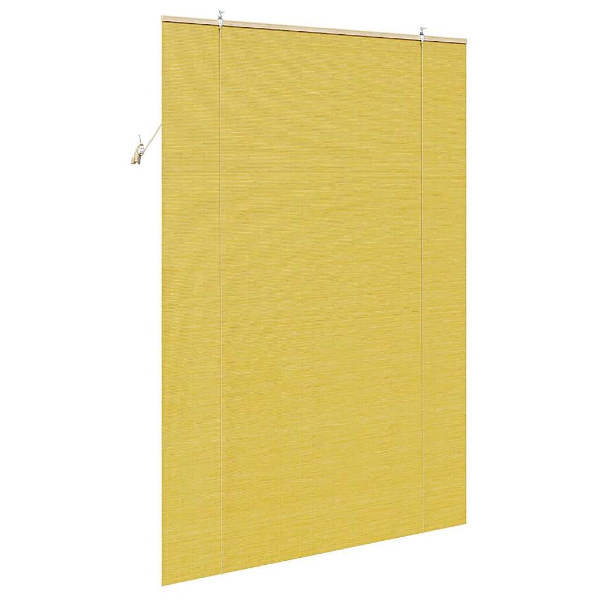 vidaXL Ρόλερ (στόρι) Κίτρινο 140 x 220 cm Μπαμπού