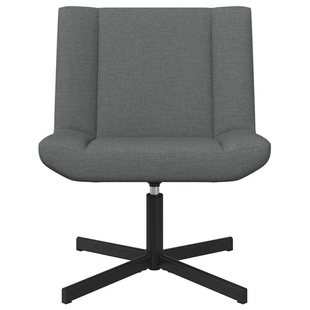 vidaXL Περιστρεφόμενη καρέκλα Σκούρο Γκρι 63 x 75 x 76 εκ ύφασμα