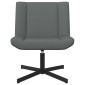 vidaXL Περιστρεφόμενη καρέκλα Σκούρο Γκρι 63 x 75 x 76 εκ ύφασμα