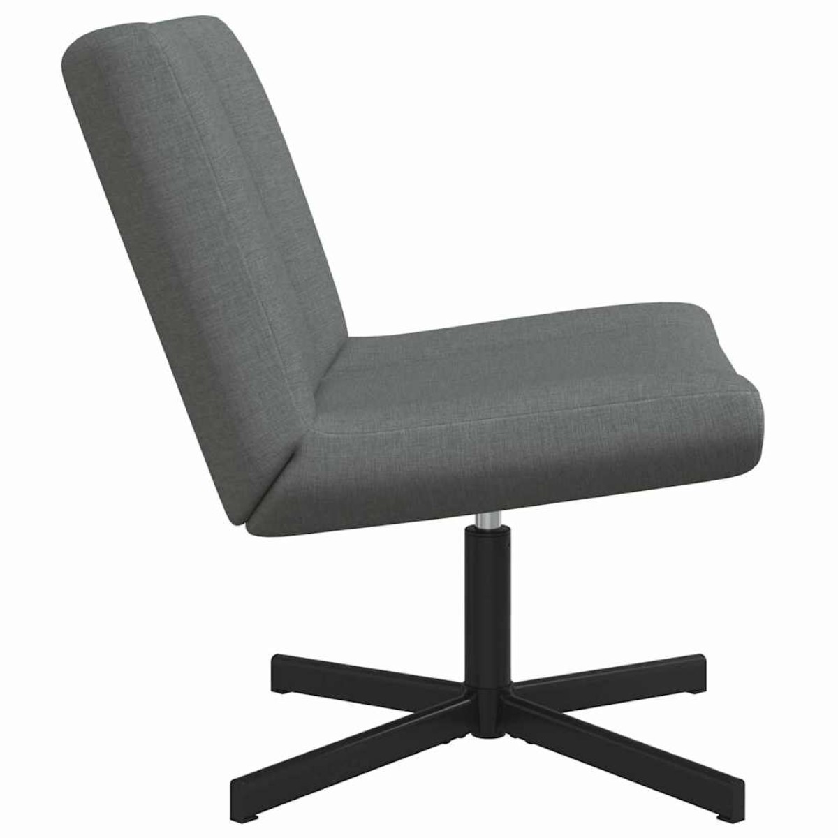 vidaXL Περιστρεφόμενη καρέκλα Σκούρο Γκρι 63 x 75 x 76 εκ ύφασμα
