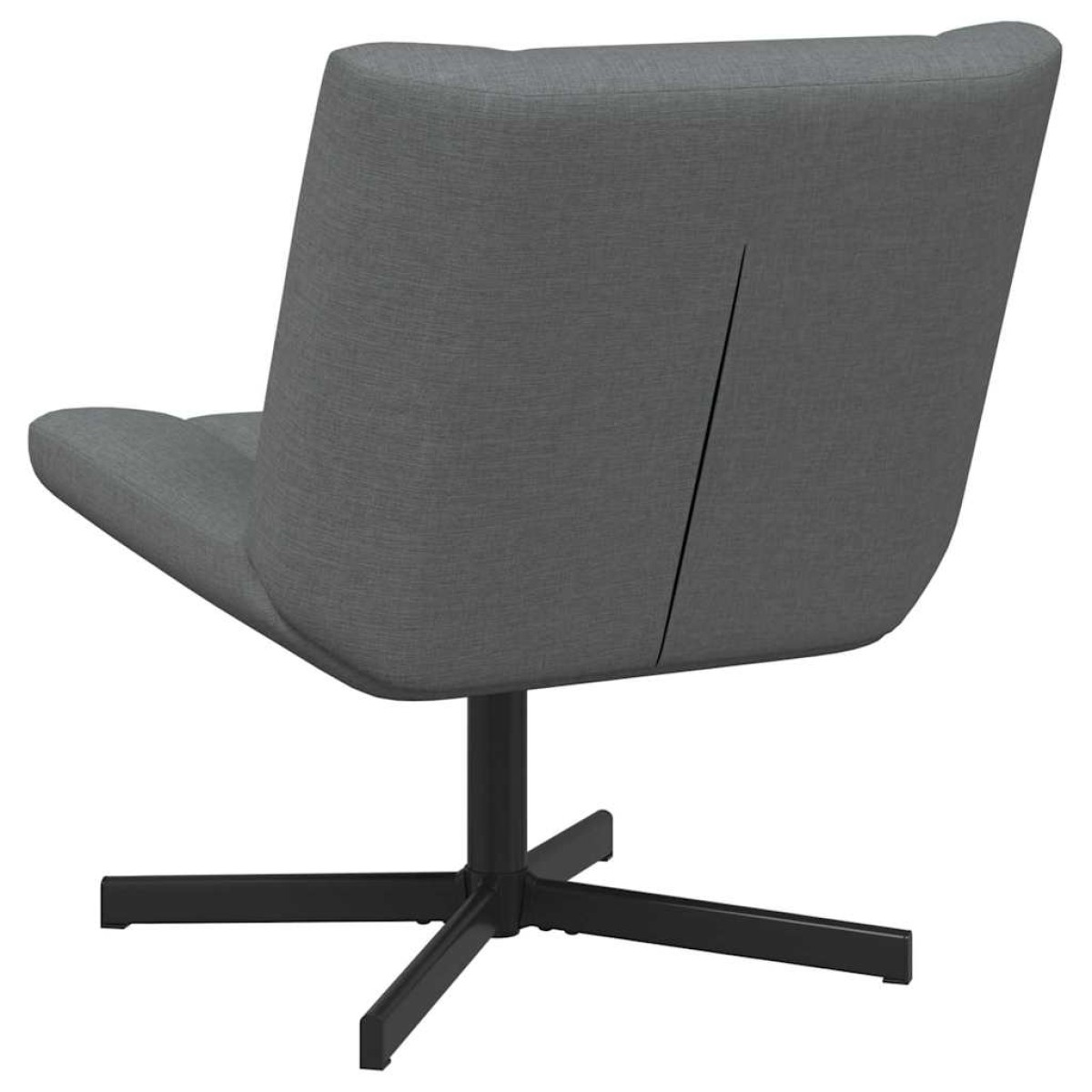 vidaXL Περιστρεφόμενη καρέκλα Σκούρο Γκρι 63 x 75 x 76 εκ ύφασμα