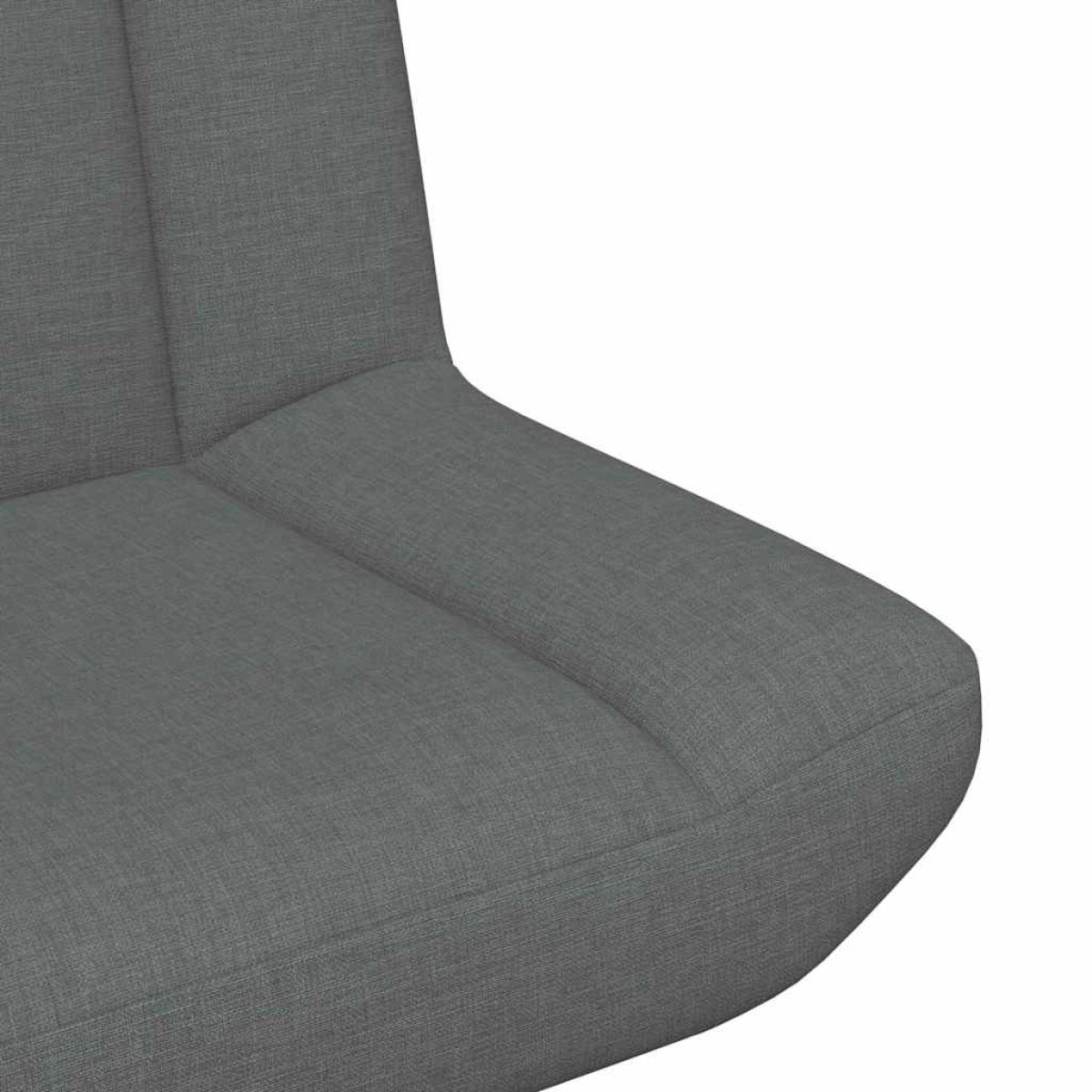 vidaXL Περιστρεφόμενη καρέκλα Σκούρο Γκρι 63 x 75 x 76 εκ ύφασμα