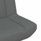 vidaXL Περιστρεφόμενη καρέκλα Σκούρο Γκρι 63 x 75 x 76 εκ ύφασμα