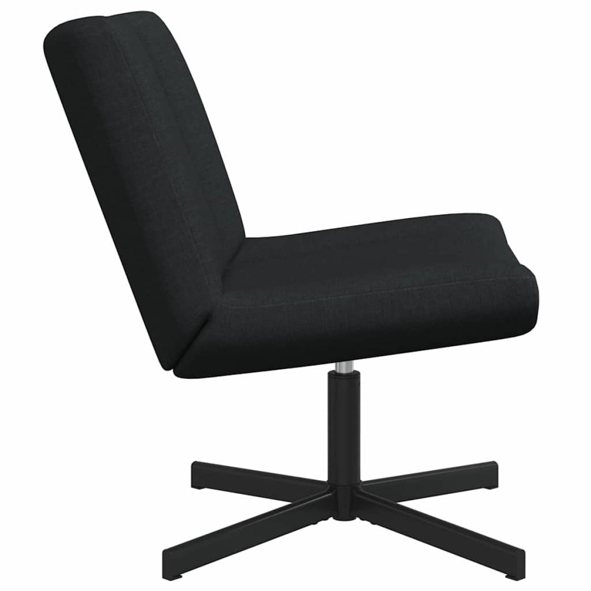 vidaXL Περιστρεφόμενη καρέκλα Μαύρο 63 x 75 x 76 εκ ύφασμα