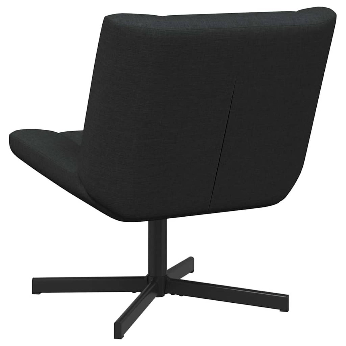 vidaXL Περιστρεφόμενη καρέκλα Μαύρο 63 x 75 x 76 εκ ύφασμα