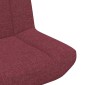 vidaXL Περιστρεφόμενη καρέκλα Κόκκινο 63 x 75 x 76 εκ ύφασμα