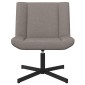 vidaXL Περιστρεφόμενη καρέκλα Taupe 63 x 75 x 76 εκ ύφασμα