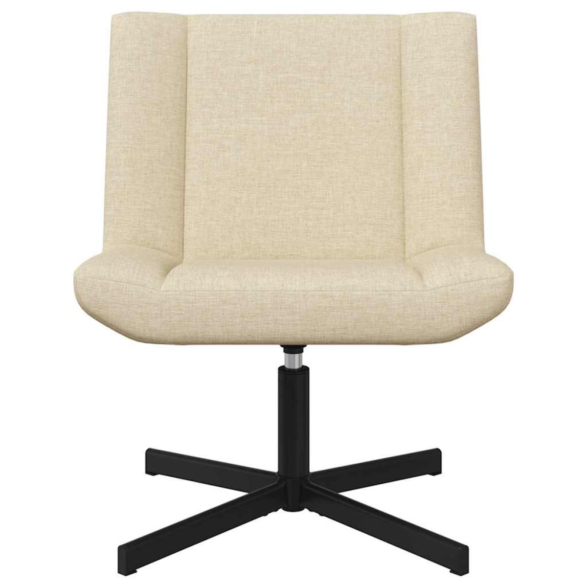 vidaXL Περιστρεφόμενη καρέκλα Κρεμ 63 x 75 x 76 εκ ύφασμα