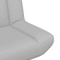 vidaXL Περιστρεφόμενη καρέκλα Σκίουρος Γκρί 63 x 75 x 76 εκ ύφασμα