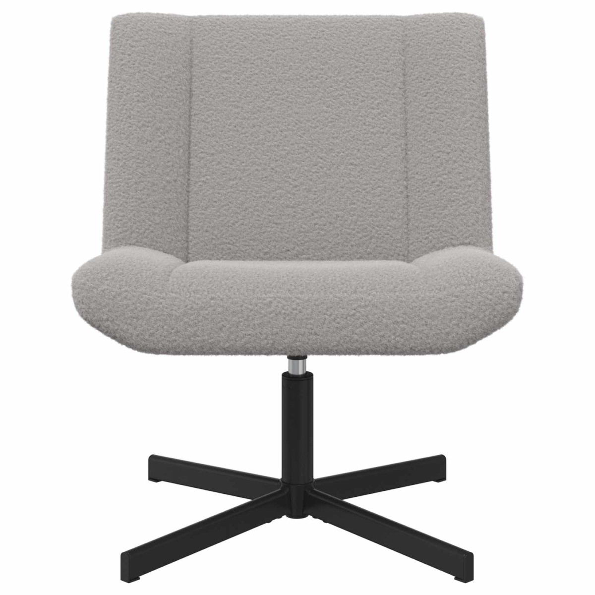 vidaXL Περιστρεφόμενη καρέκλα Ανοιχτό γκρι 63 x 75 x 76 εκ