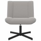 vidaXL Περιστρεφόμενη καρέκλα Ανοιχτό γκρι 63 x 75 x 76 εκ